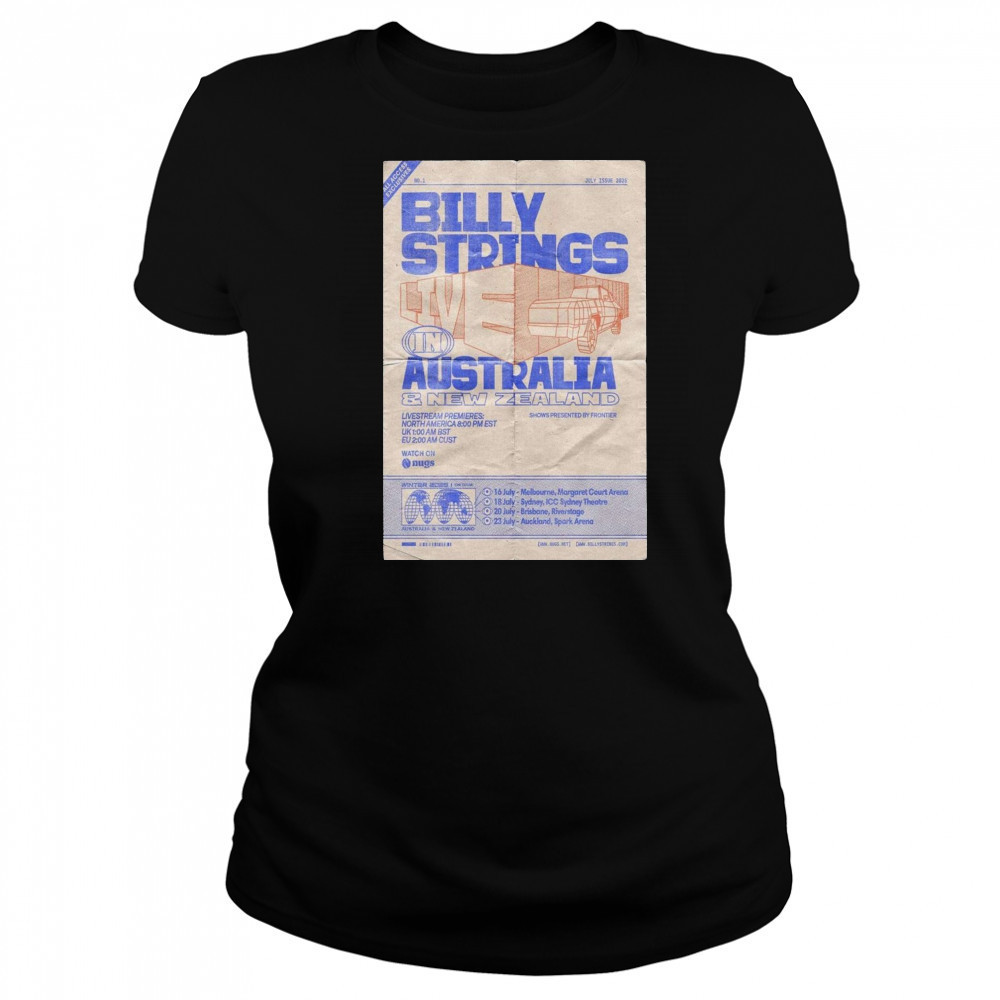Melbourne Margaret Court Arena July 16, 2025 Billy Strings Poster T-Shirt Women's T-shirt