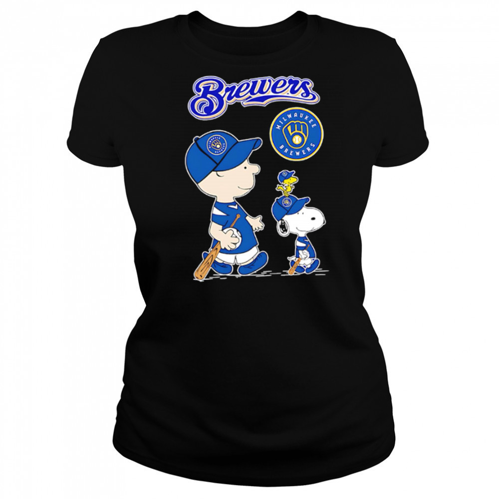 Milwaukee Brewers x Peanuts Snoopy Charlie Brown 2025 shirt Women's T-shirt