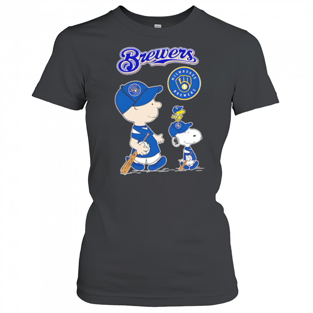 Milwaukee Brewers x Peanuts Snoopy Charlie Brown 2025 shirt Women's T-shirt