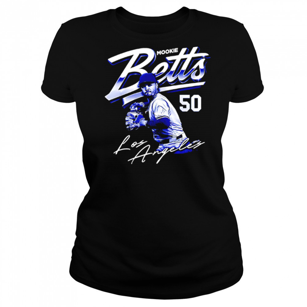 Mookie Betts Los Angeles Dodgers 50 signature shirt Women's T-shirt