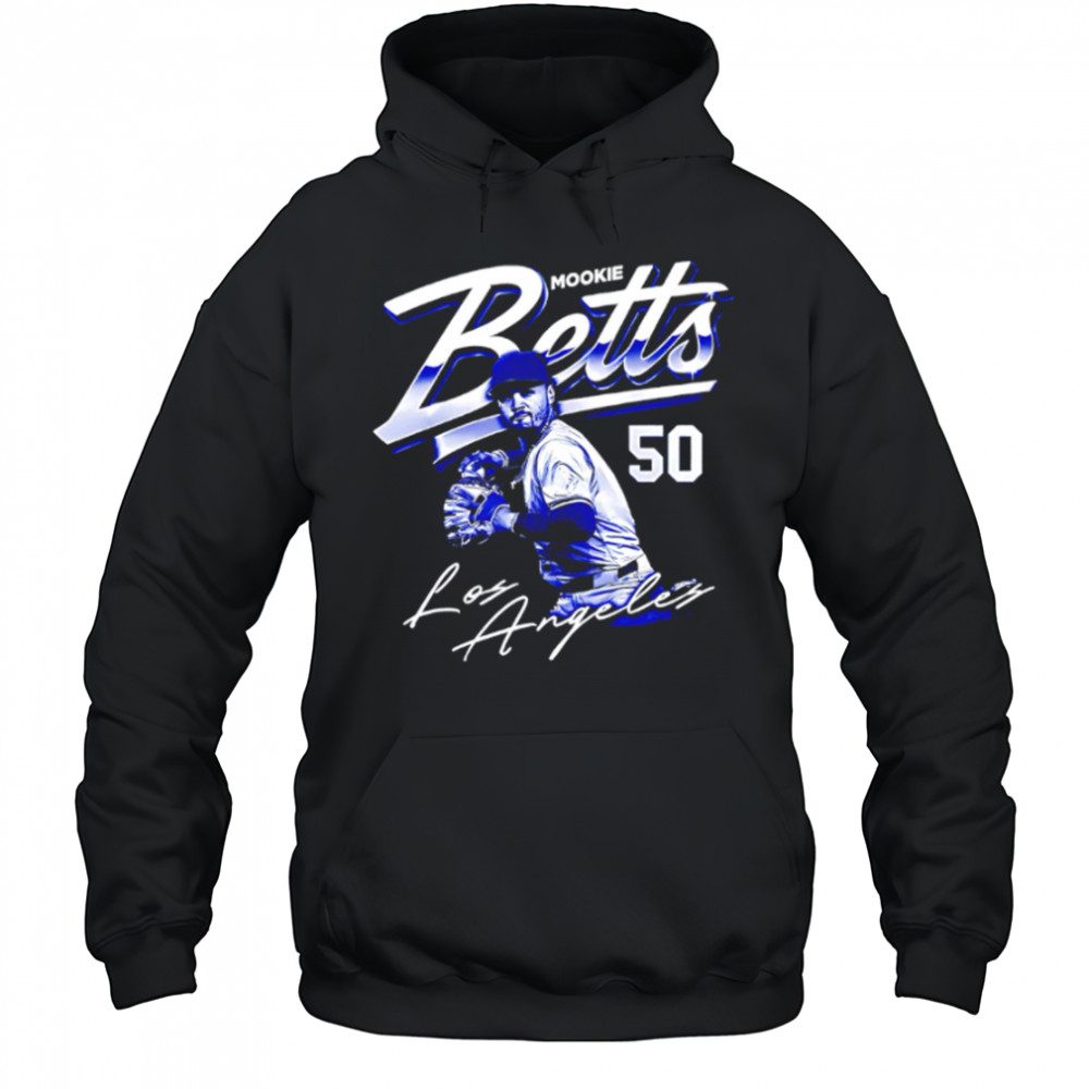 Mookie Betts Los Angeles Dodgers 50 signature shirt Hoodie