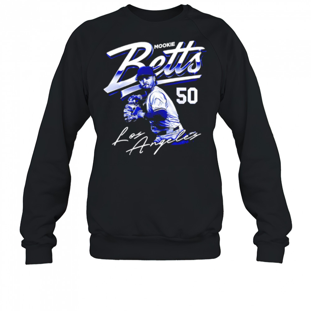 Mookie Betts Los Angeles Dodgers 50 signature shirt Sweatshirt