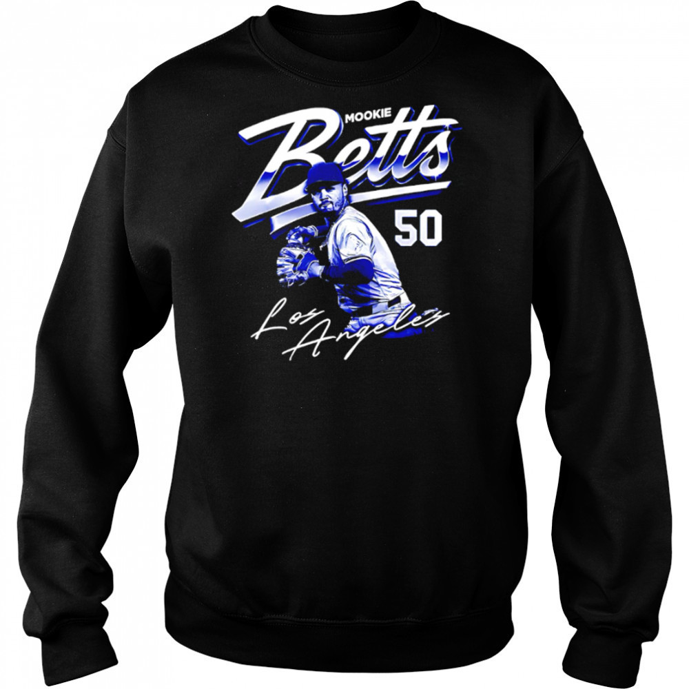 Mookie Betts Los Angeles Dodgers 50 signature shirt Hoodie
