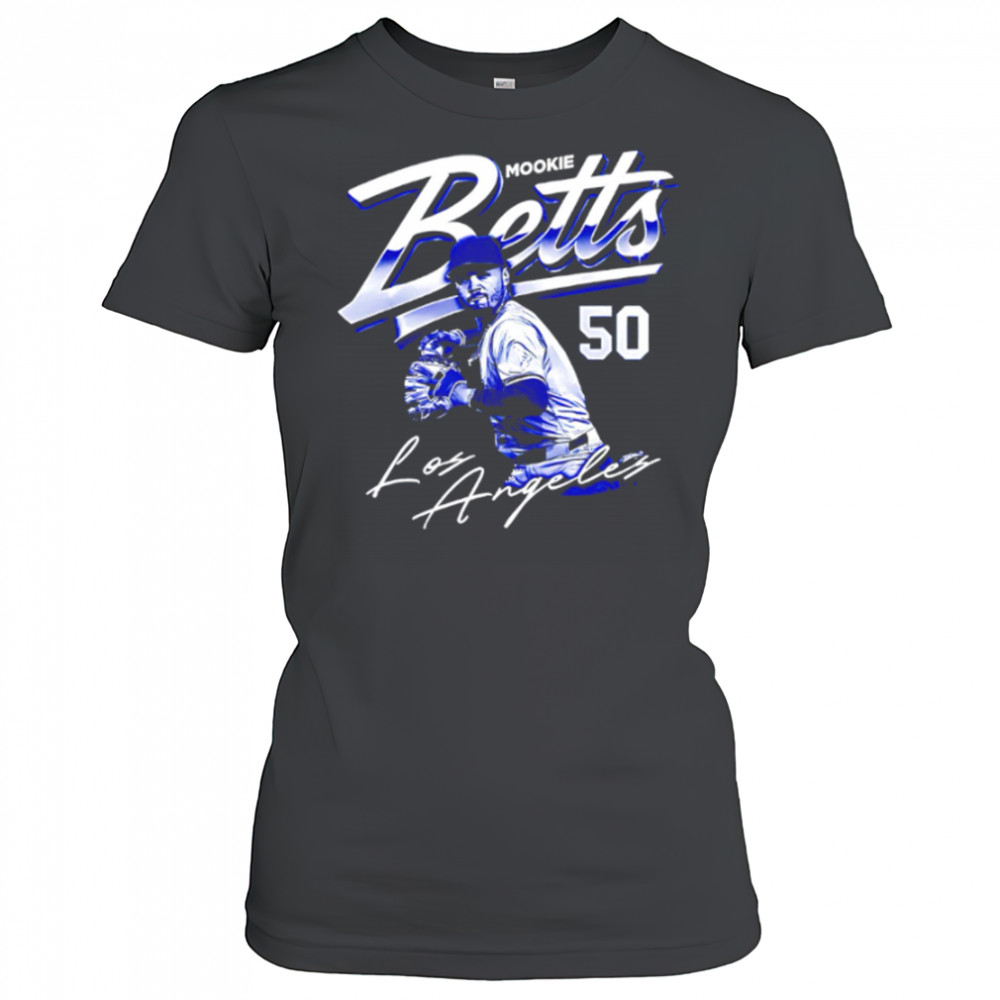 Mookie Betts Los Angeles Dodgers 50 signature shirt Women's T-shirt