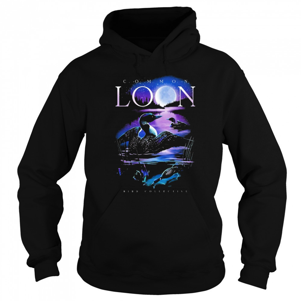 Moonlit Common Loon Bird Collective T-shirt Sweatshirt