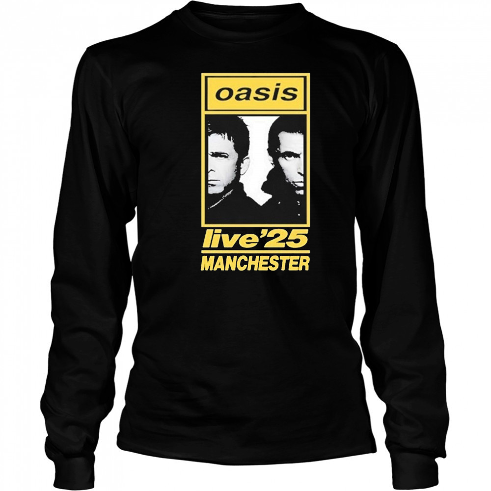 Oasis 07 16 2025 Tour Manchester Heaton Park T-Shirt Long Sleeved