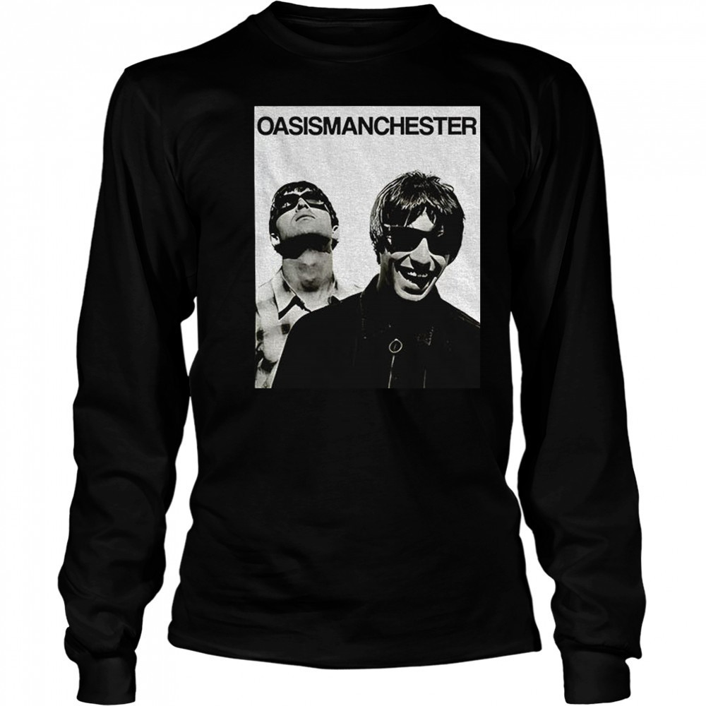 Oasis manchester rock band vintage shirt Long Sleeved