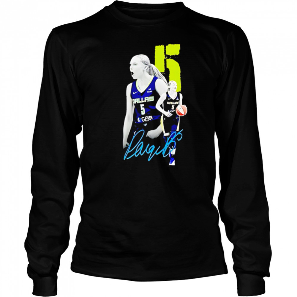 Paige bueckers Dallas wings wNBA 5 shirt Long Sleeved