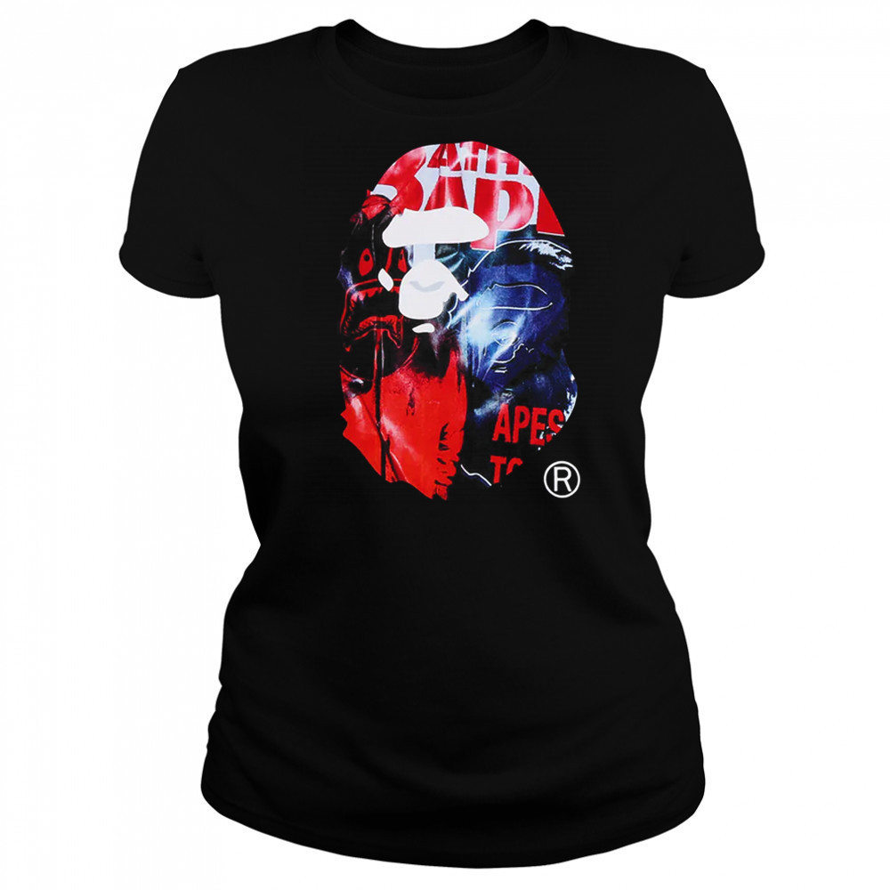 PHOTO PRINT APE HEAD RELAXED FIT Shirt Women's T-shirt