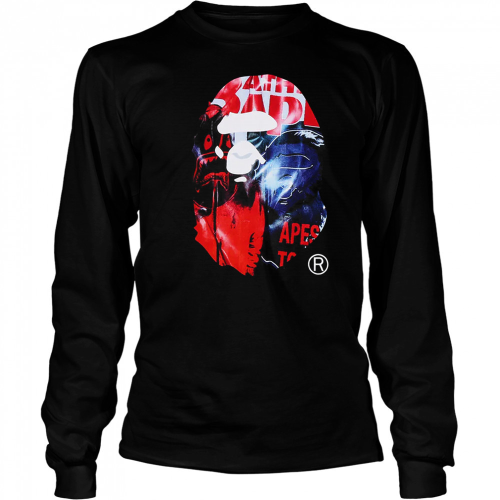 PHOTO PRINT APE HEAD RELAXED FIT Shirt Long Sleeved