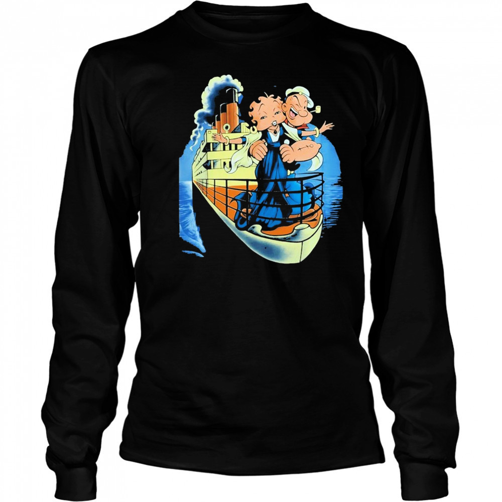 Popeye And Betty Boop Titanic Shirt Long Sleeved