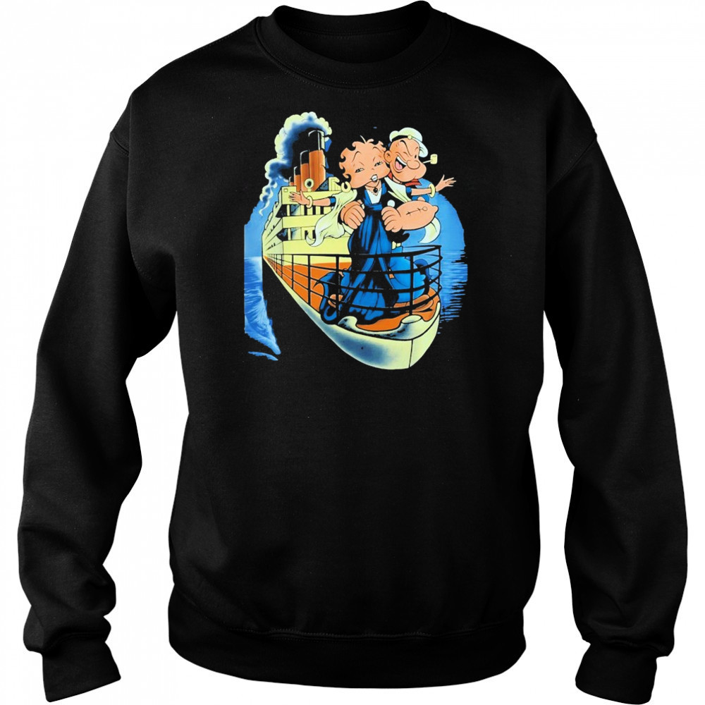 Popeye And Betty Boop Titanic Shirt Hoodie