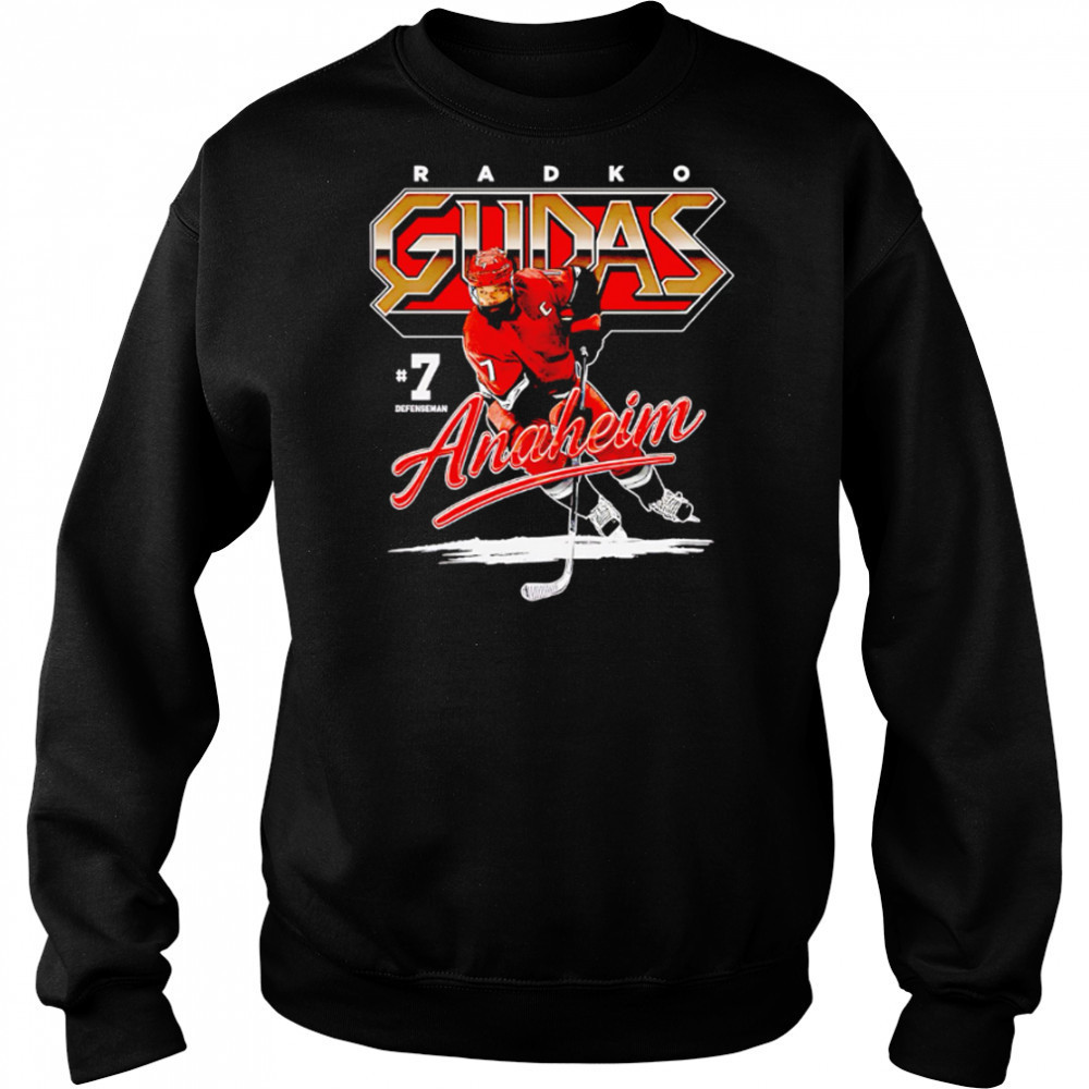 Radko Gudas Anaheim Retro hockey player shirt Hoodie
