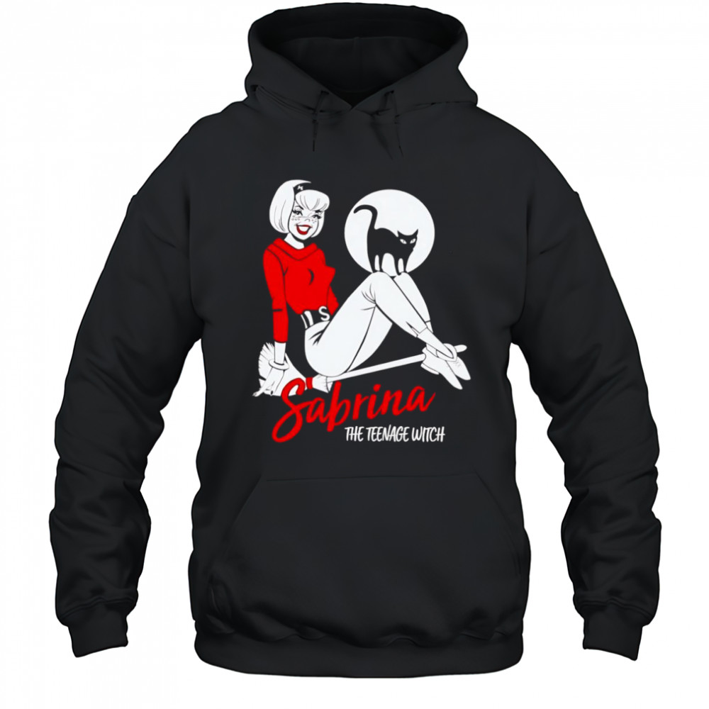 Sabrina The Teenage Witch on Broom shirt Hoodie