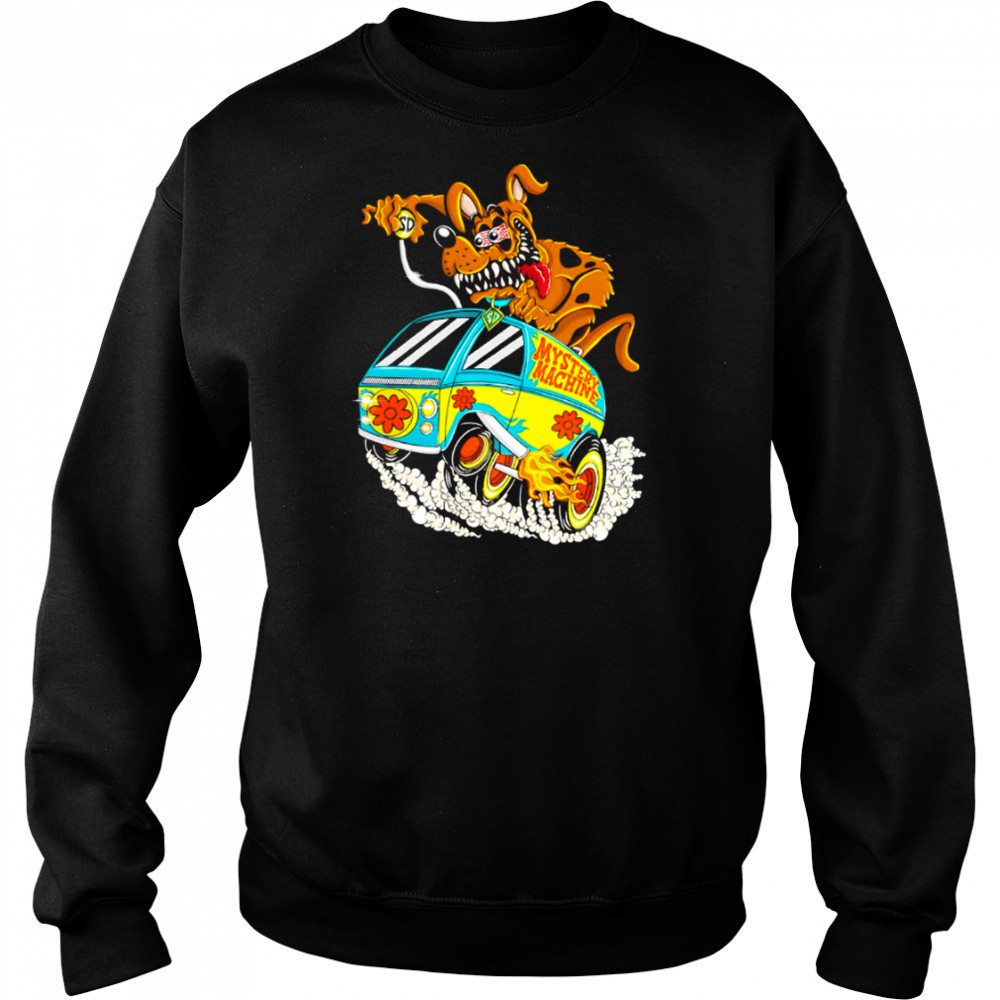 Scooby Funky Dog mystery machine shirt Hoodie