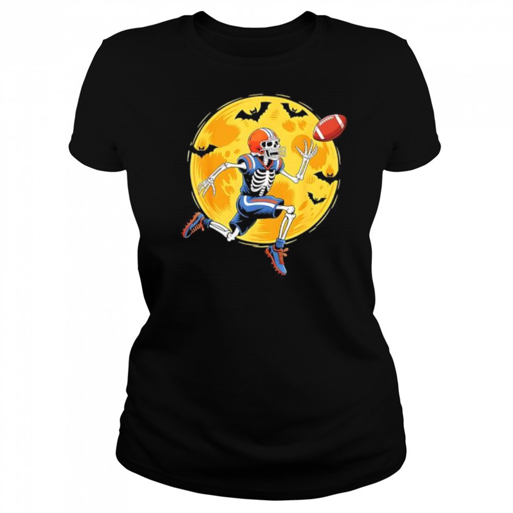 Skeleton football halloween shirt Women's T-shirt