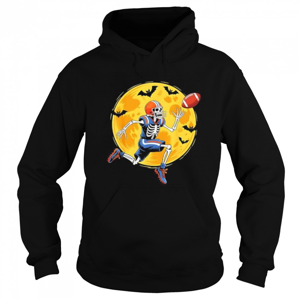 Skeleton football halloween shirt Sweatshirt