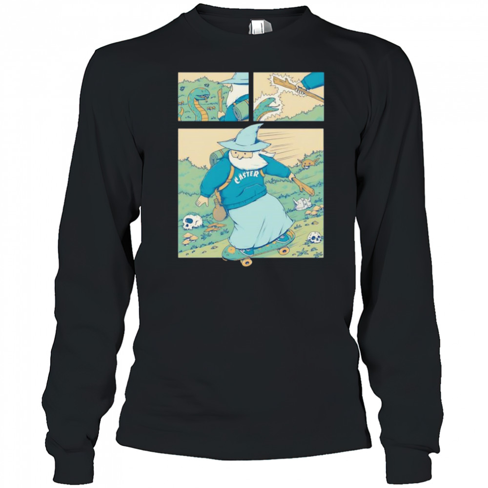 Snakeboarding Wizard shirt Long Sleeved