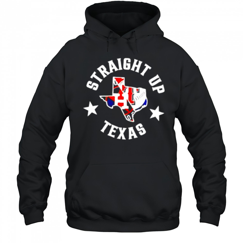 Straight up Texas Rangers and Houston Astros logo 2025 shirt Hoodie