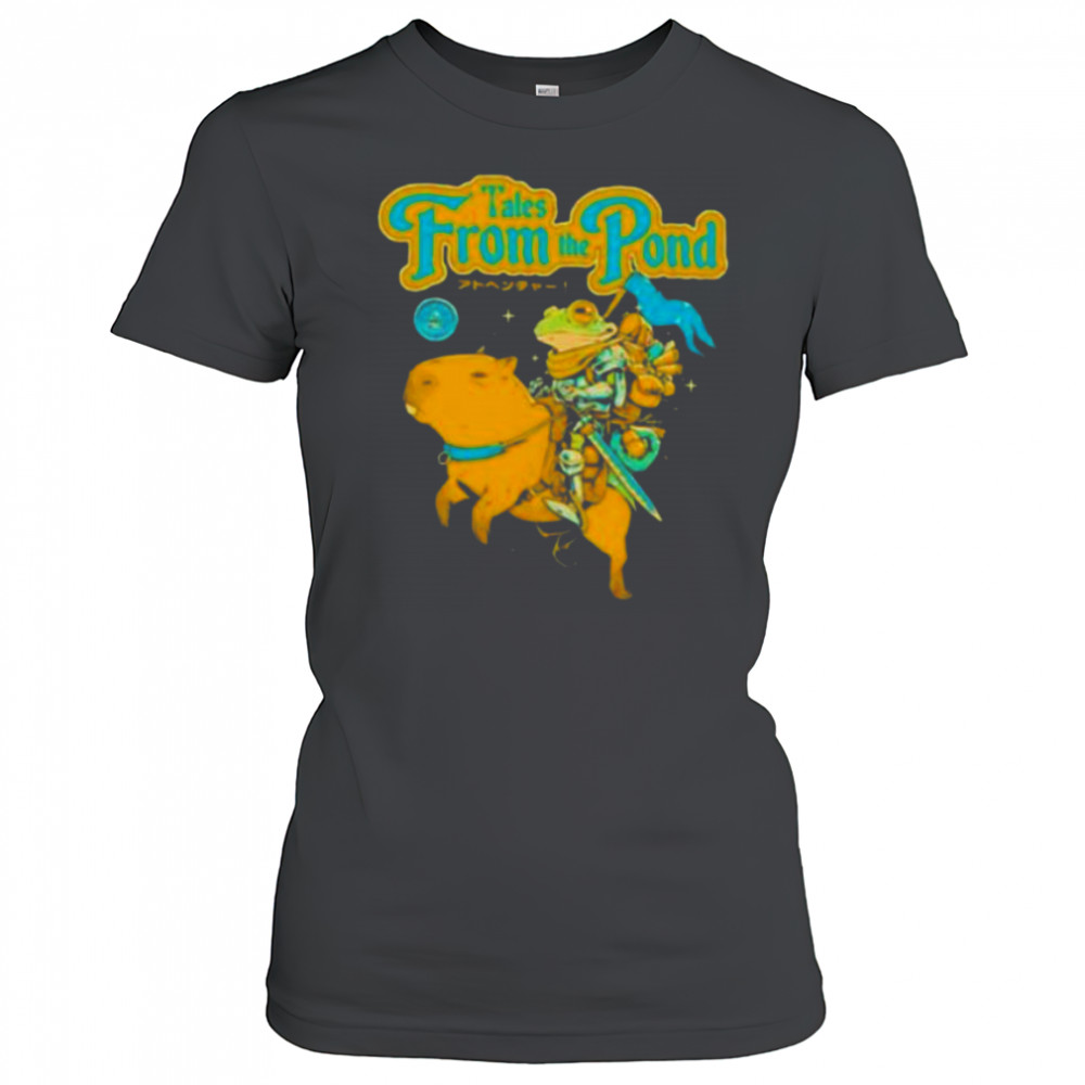 Tales from the Pond Frog riding Capybara shirt Women's T-shirt