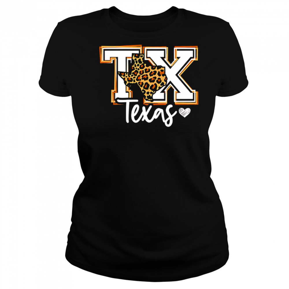 Texas leopard print tx graphic western style shirt Women's T-shirt