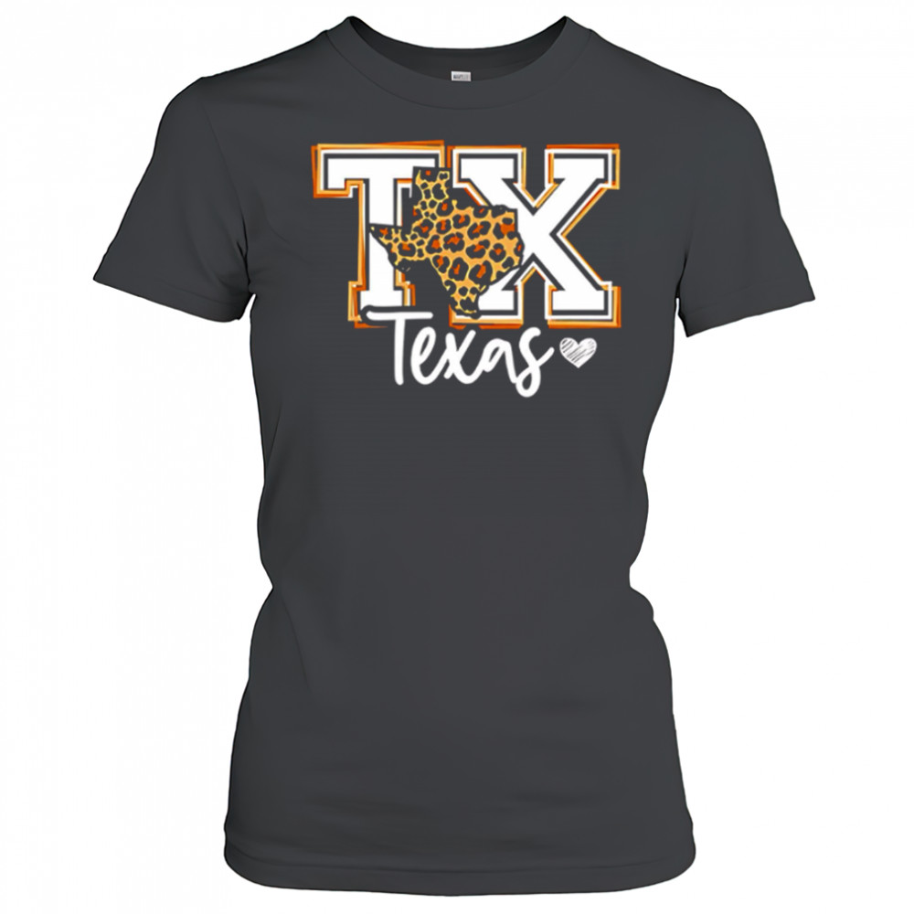 Texas leopard print tx graphic western style shirt Women's T-shirt