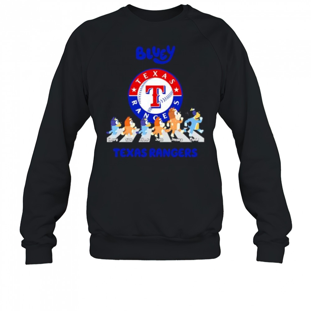 Texas Rangers Bluey Baseball Fan shirt Sweatshirt