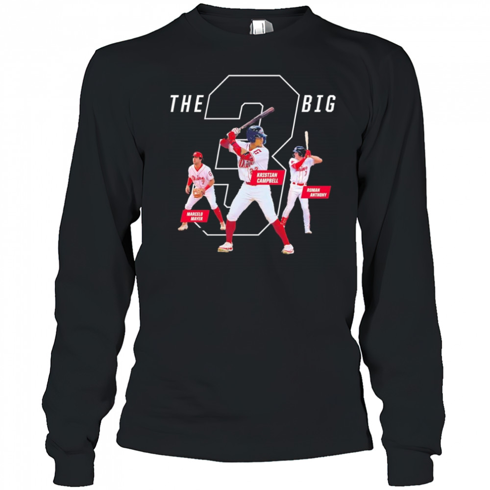 The Big 3 Greenville Drive shirt Long Sleeved