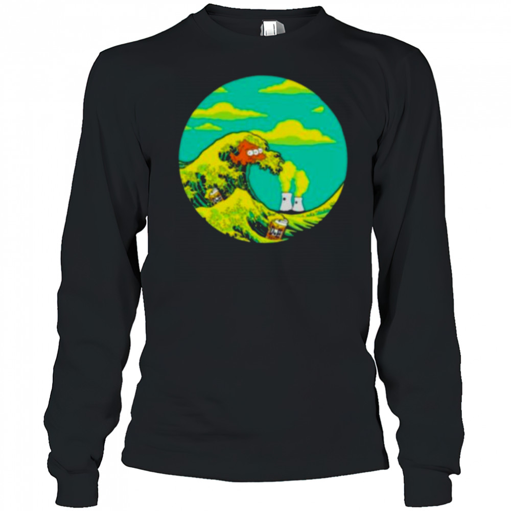 The Great Wave Off Springfield shirt Long Sleeved