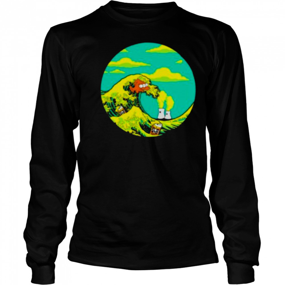 The Great Wave Off Springfield shirt Long Sleeved