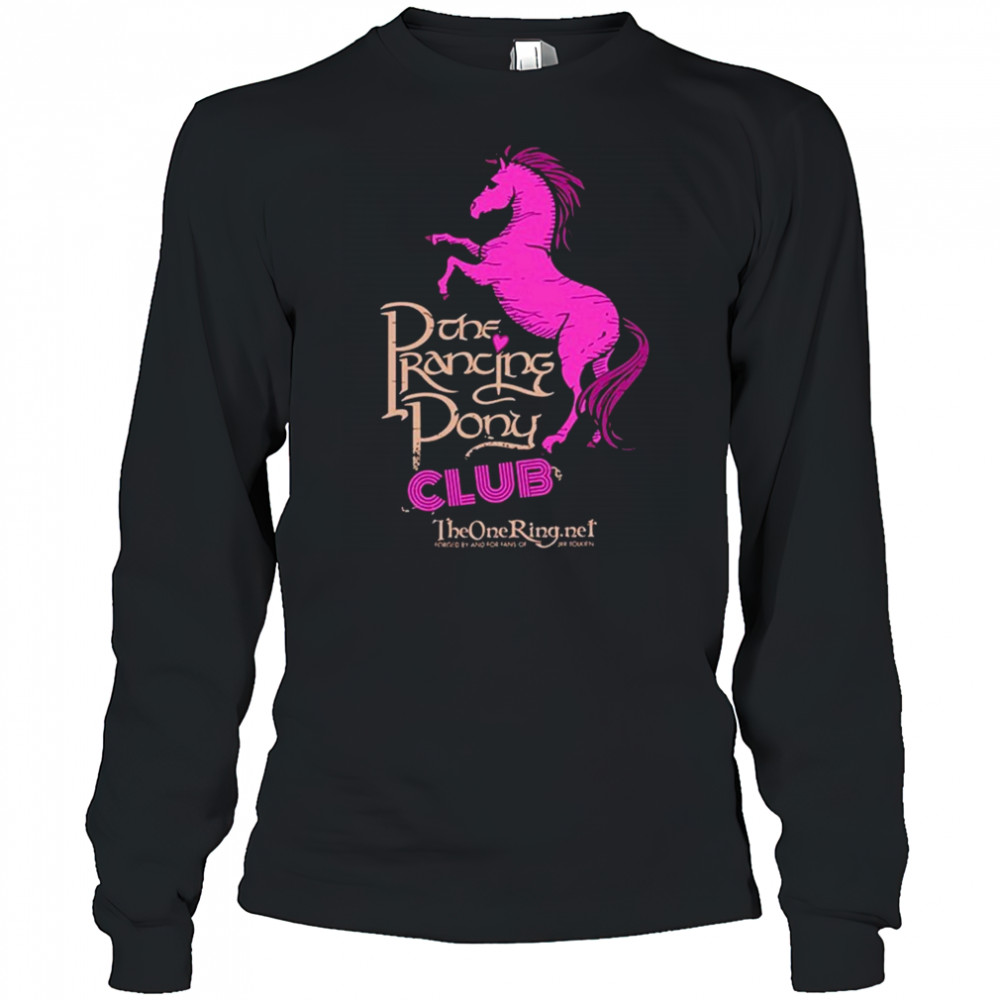 The Prancing Pony Club Horse T-shirt Long Sleeved