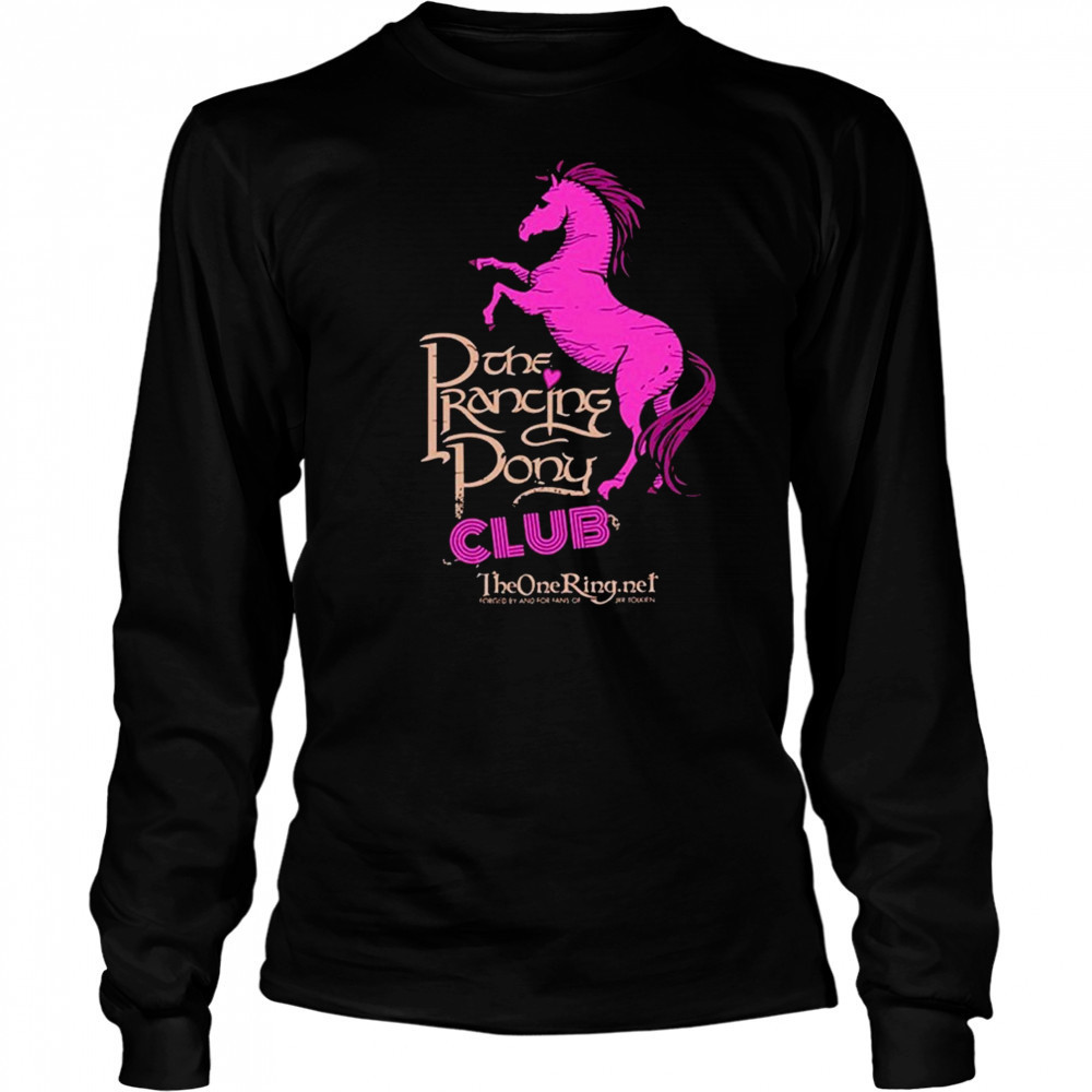 The Prancing Pony Club Horse T-shirt Long Sleeved