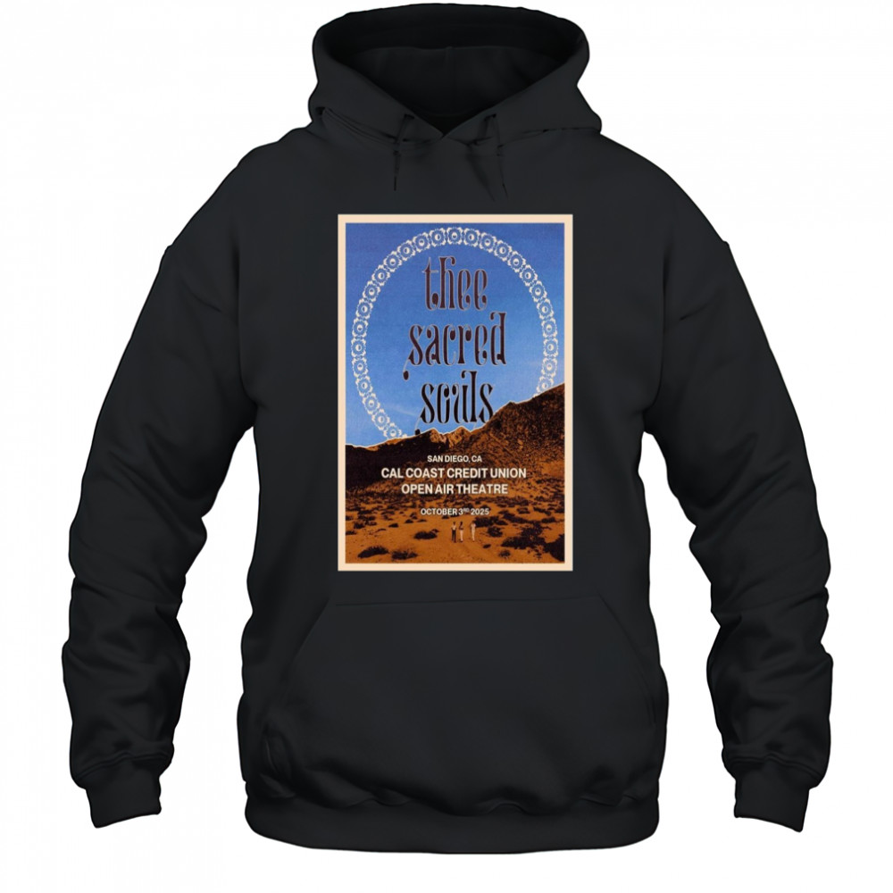 Thee Sacred Souls October 3 2025 San Diego CA Tour Poster T-Shirt Hoodie