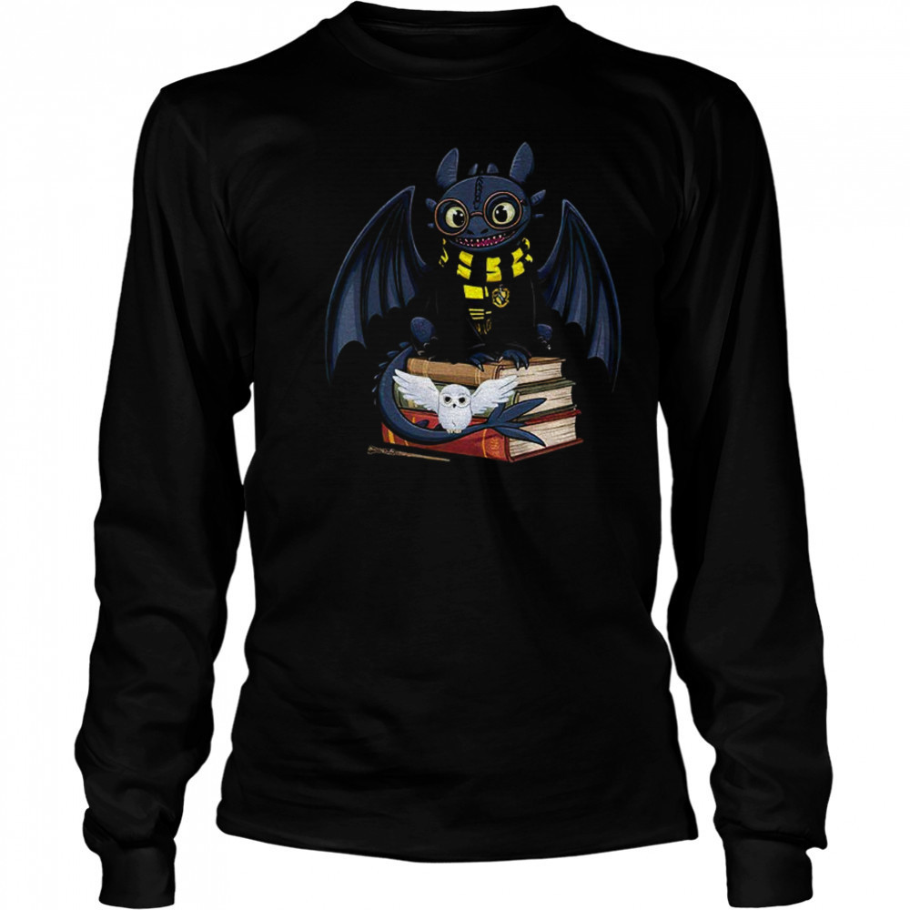 Toothless Huffle Halloween shirt Long Sleeved
