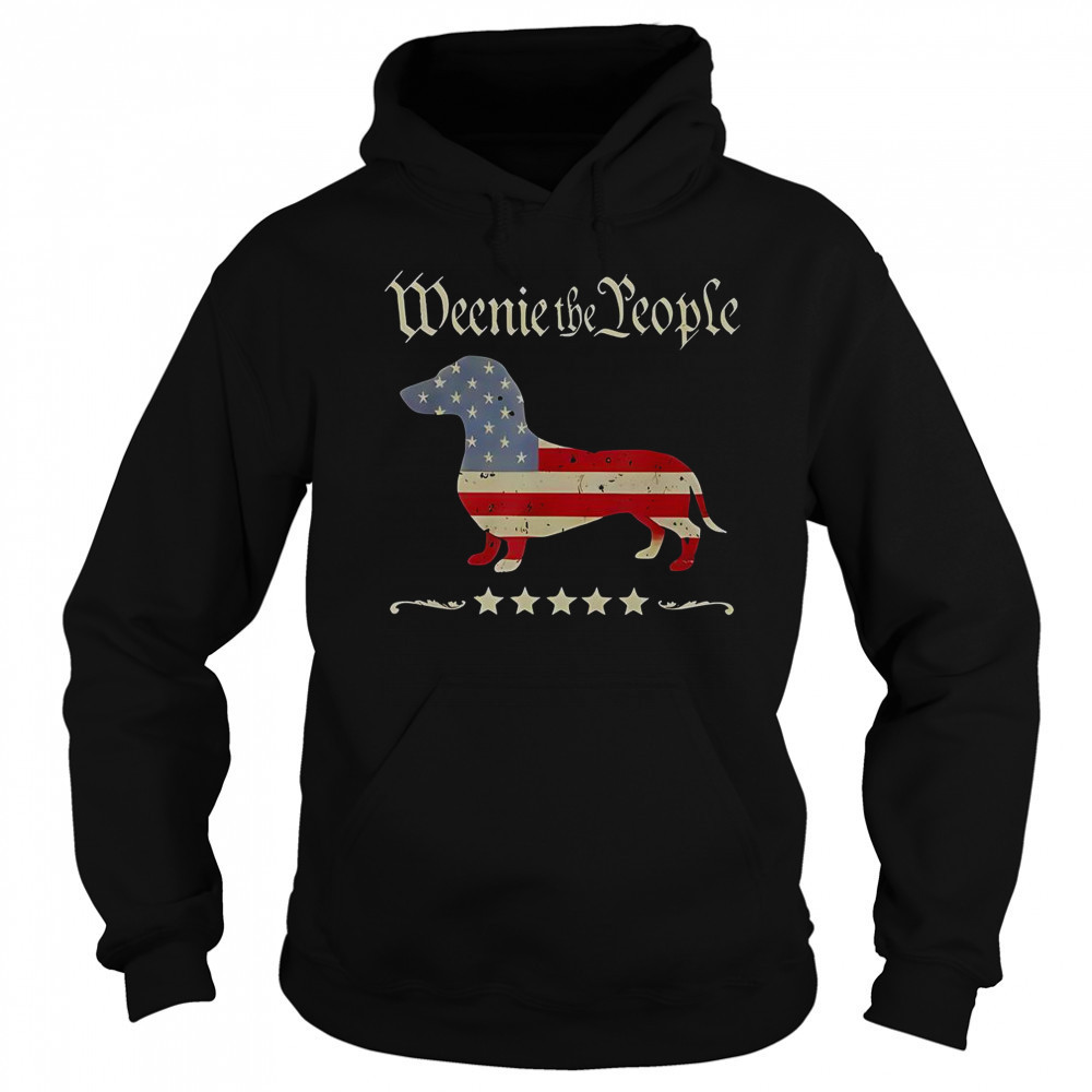 Weenie The People Patriotic Dachshund T-Shirt Sweatshirt