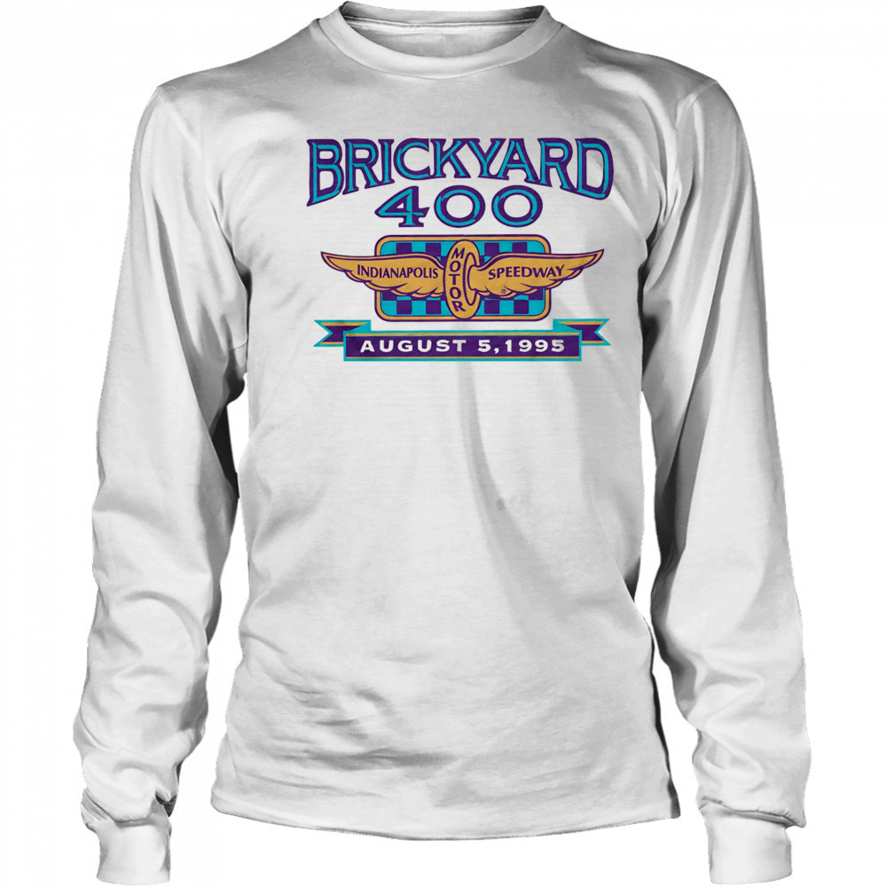 1995 Brickyard 400 logo shirt Long Sleeved