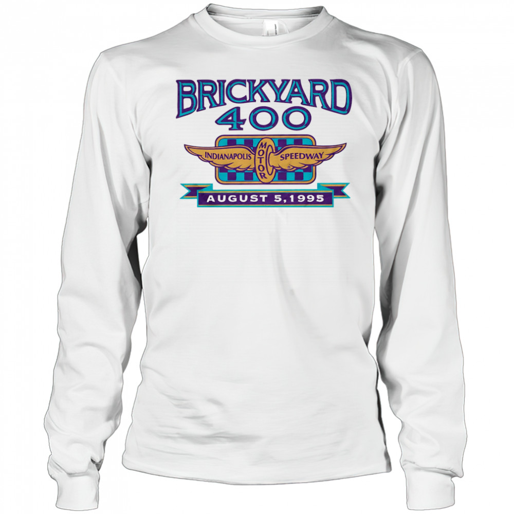 1995 Brickyard 400 logo shirt Long Sleeved