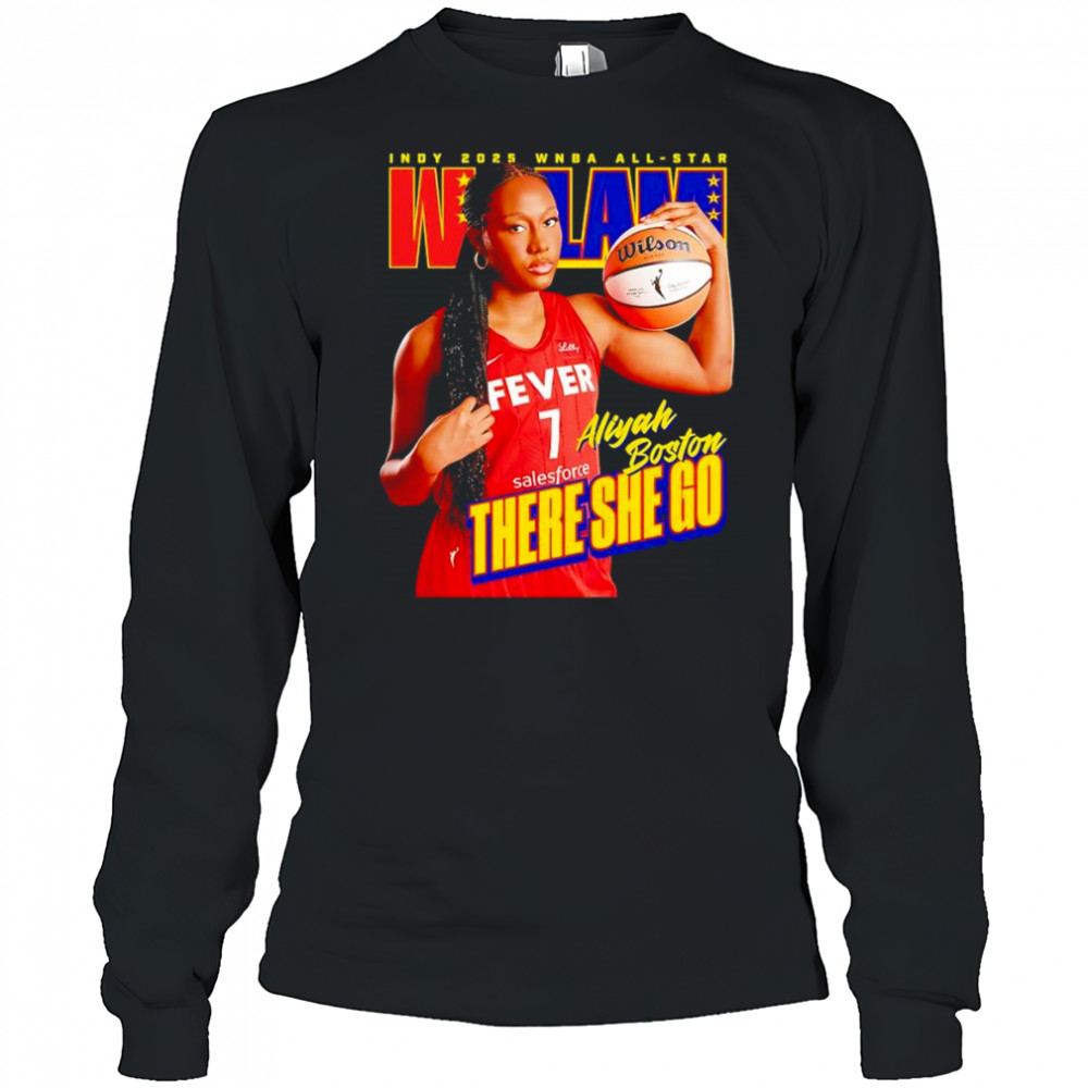 Aliyah Boston x WSLAM there she go shirt Long Sleeved