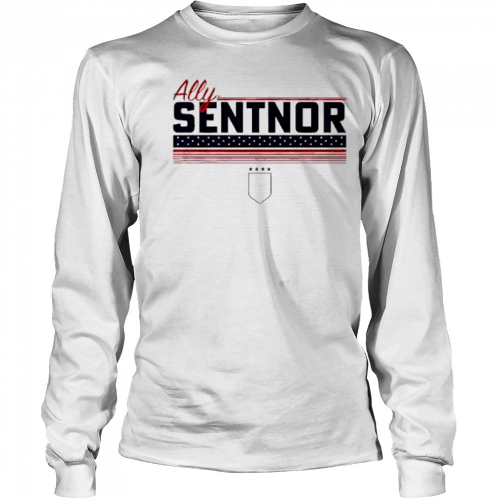 Ally Sentnor Stripe USWNTPA shirt Long Sleeved