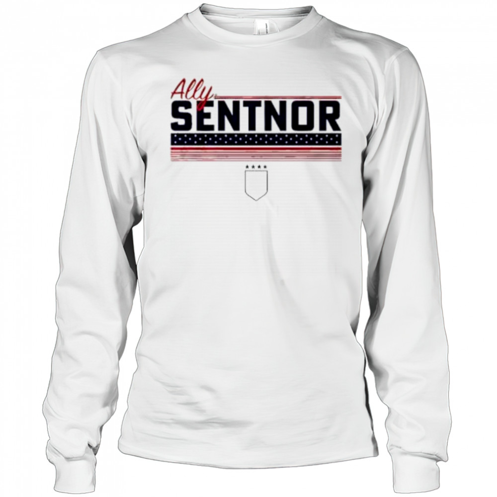 Ally Sentnor Stripe USWNTPA shirt Long Sleeved