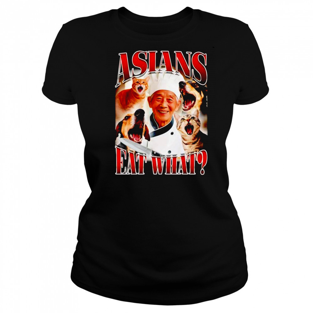 Asians eat what retro shirt Women's T-shirt