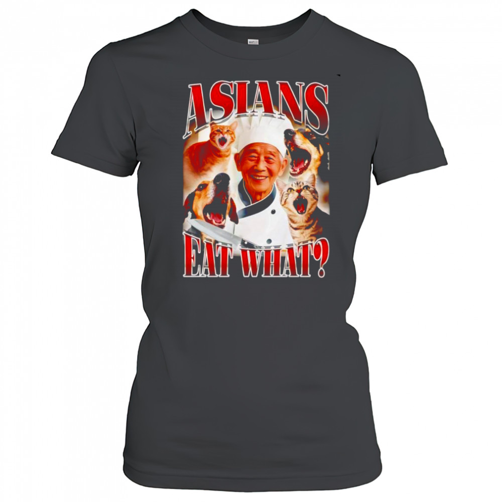 Asians eat what retro shirt Women's T-shirt