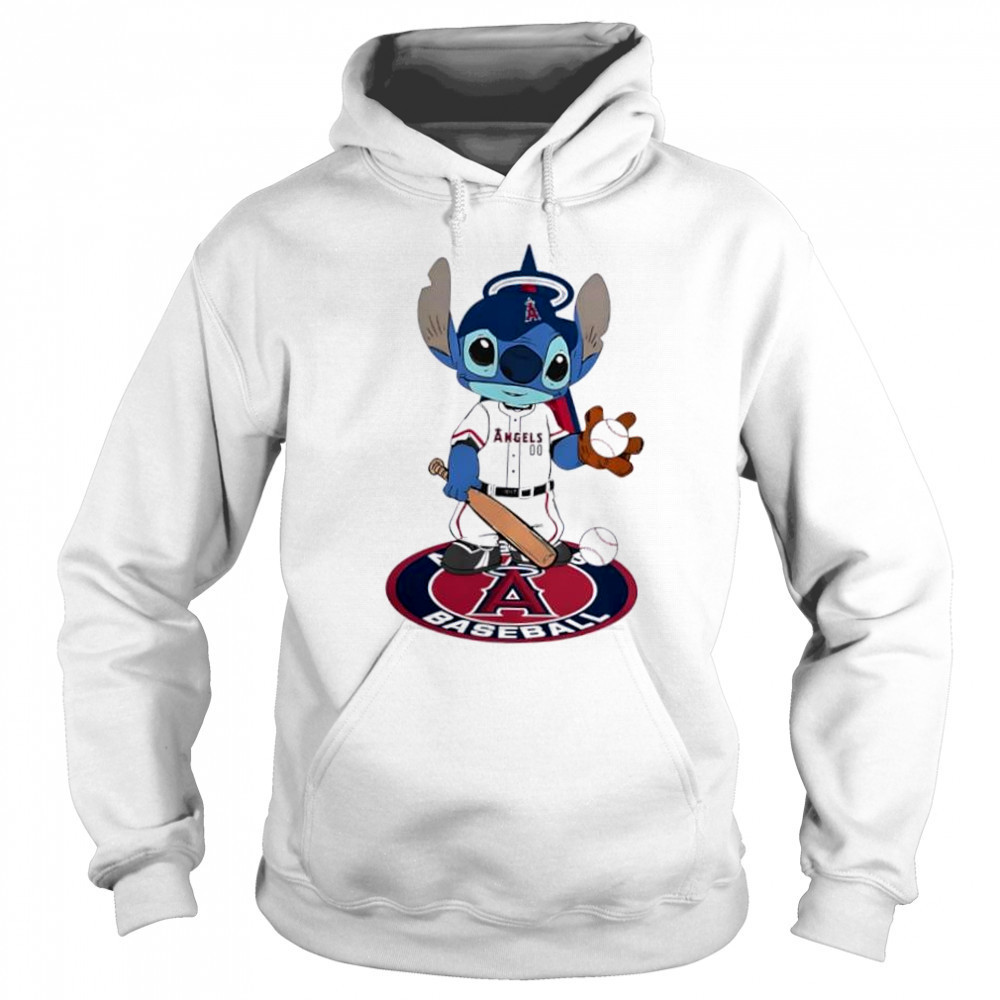 Baby Stitch Player Los Angeles Angels Baseball shirt Sweatshirt