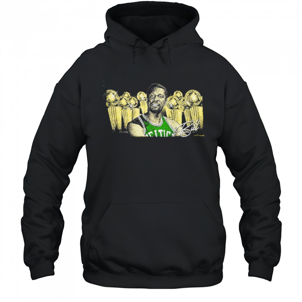 Bill Russell Boston Celtics 11 time NBA champion signature retro shirt Hoodie
