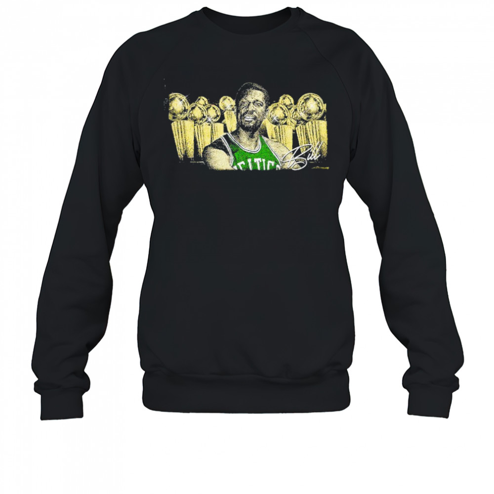 Bill Russell Boston Celtics 11 time NBA champion signature retro shirt Sweatshirt
