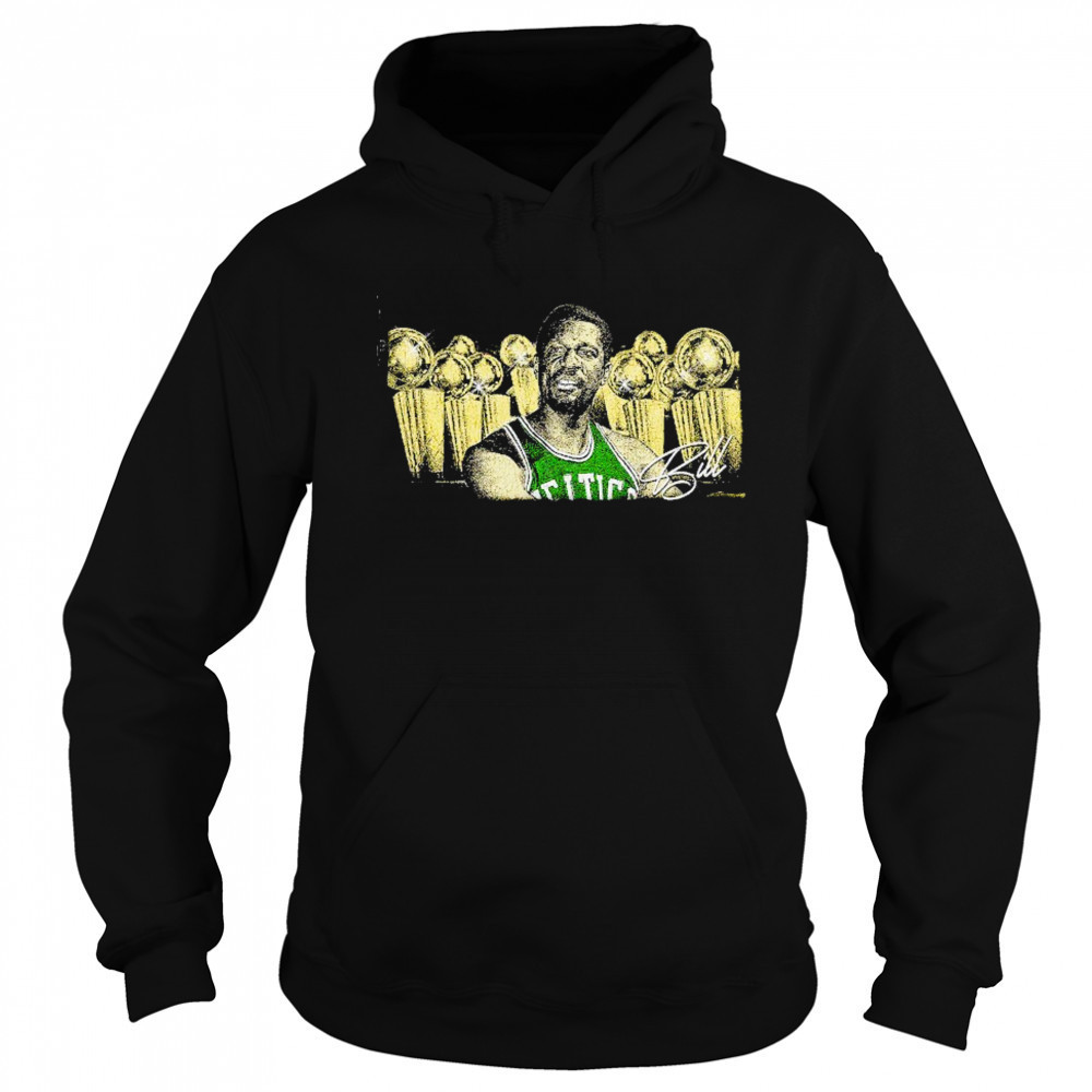 Bill Russell Boston Celtics 11 time NBA champion signature retro shirt Sweatshirt