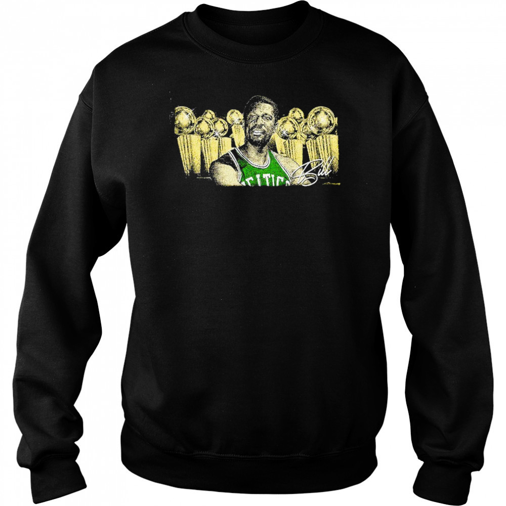 Bill Russell Boston Celtics 11 time NBA champion signature retro shirt Hoodie