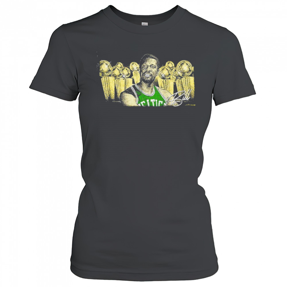 Bill Russell Boston Celtics 11 time NBA champion signature retro shirt Women's T-shirt