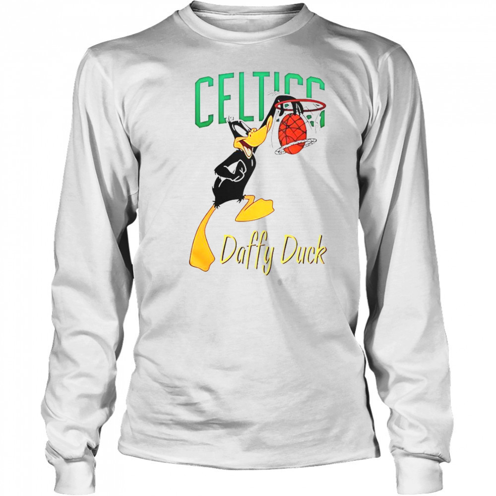 Boston Celtics Daffy Duck Dunk T-Shirt Long Sleeved