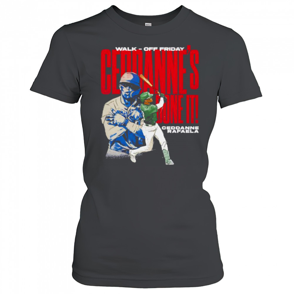 Ceddanne Rafaela Boston walk off shirt Women's T-shirt